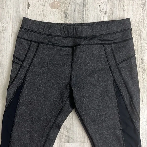 #T33 Large gray leggings cropped size L KYODAN - Picture 2 of 5